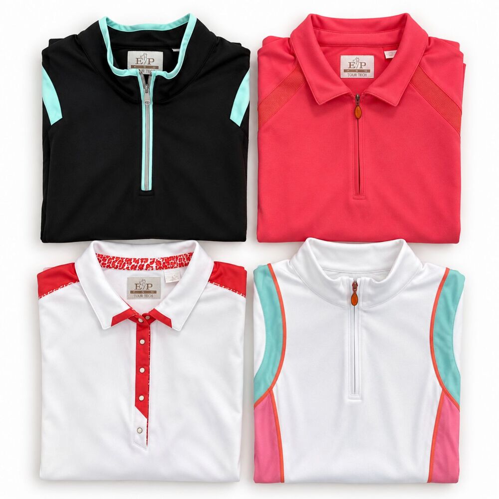Evan Picone Set of Four 2 Golf Shirts and 2 Pullovers Size XXL